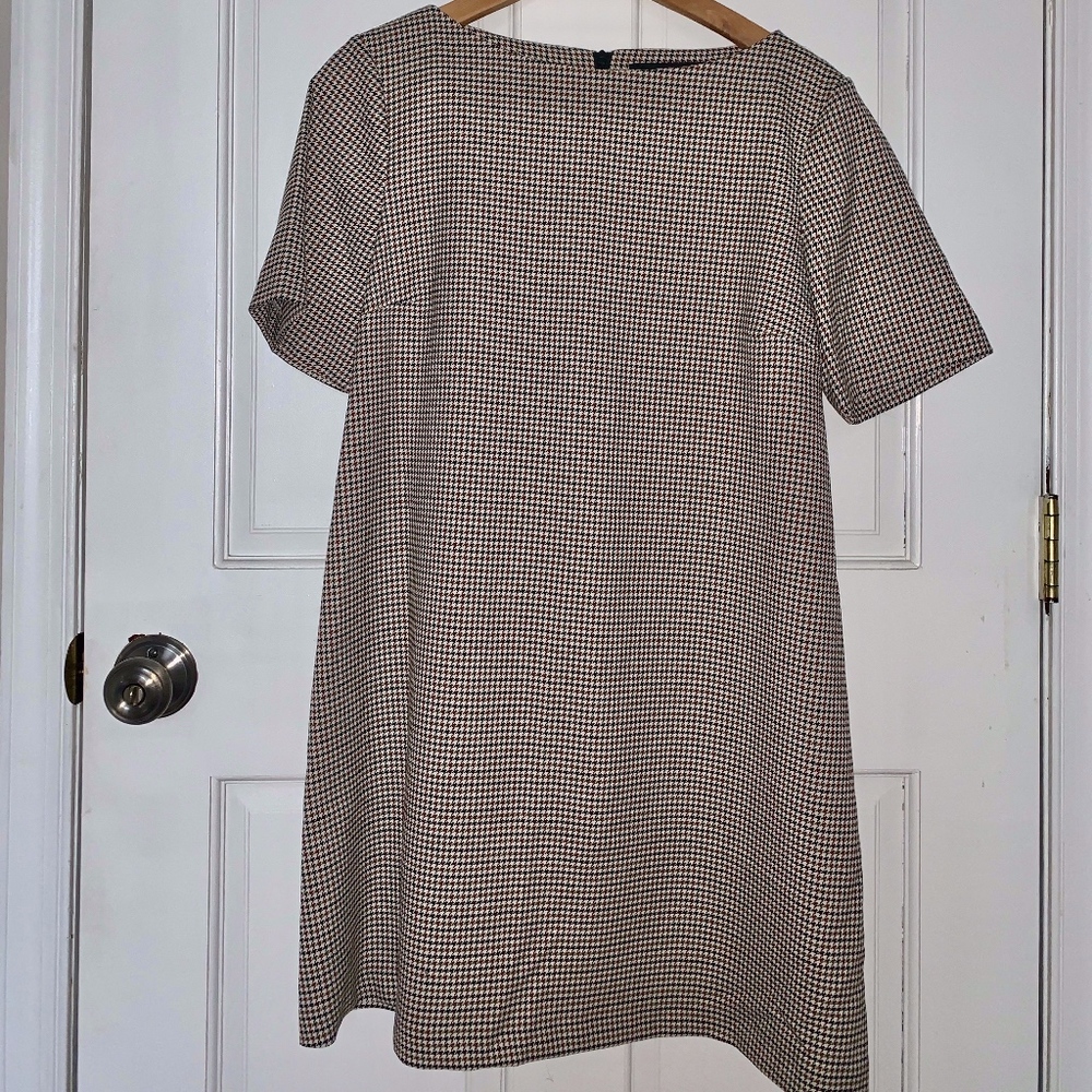 NEW Zara Checkered Shift Dress